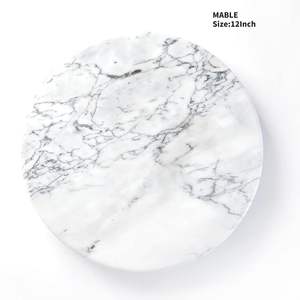 Bandeja Giratoria de Mármol Blanco para Encimera de Cocina, Organizador Giratorio - Product Image 6