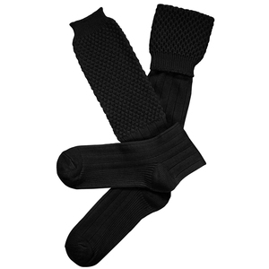 Knee High Ribbed Cotton <b>Socks</b> Solid <b>Black</b> Breathable Eco-Friendly Quick Dry <b>Sports</b> for Adults Casual Wear Summer Season - Product Image 6