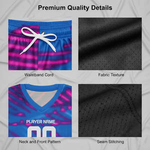 Maillot de football personnalisé en polyester respirant de haute qualité, 100 % polyester, à manches courtes, avec nom d'équipe personnalisé, vente en gros - Product Image 6