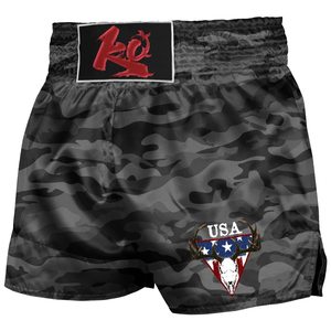 Shorts de boxe unisexes sur mesure OEM, finition satinée, sublimation, fentes latérales, légers, vente en gros, usine OEM - Product Image 2