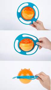 Tazón Giratorio 360 Grados Antiderrames para Bebés, Tazón para Snacks para Niños Pequeños, Ayuda a Reducir la Desorganización Durante la Hora de Comer en Casa o de Viaje - Product Image 2