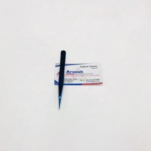 แหนบต่อขนตาคุณภาพสูงระดับมืออาชีพ ผลิตจากเหล็กกล้าไร้สนิมญี่ปุ่น สีฟ้า รับทำโลโก้  ปลอดภัยด้วยเทคโนโลยี Plasma Isolation - Product Image 6