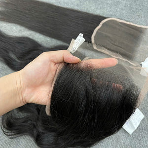 Producto Popular: Extensiones de Cabello Humano con Cierre de Encaje HD 5x5, Pre-Desplumadas, Línea de Cabello Natural, Cabello de Bebé, Cabello Suave, Listas para Enviar - Product Image 1