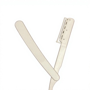 Maquinilla de afeitar de barbero, de plástico plegable maquinilla de afeitar, desechable, de corte recto, para salón, uso único, el mejor rendimiento - Product Image 6
