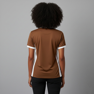 Polos pour femmes 100% coton, vente en gros, logo brodé personnalisé, respirants, manches courtes, 2 couleurs, confortables. - Product Image 4