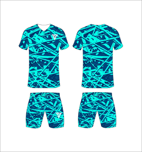 Conjunto de uniforme de fútbol sublimado personalizado para hombre con camiseta con estampado de rayas diagonales en blanco y negro y pantalones cortos a juego - Product Image 6