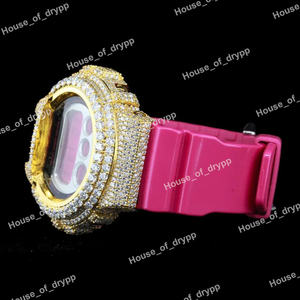 Reloj con Bisel de Diamantes Moissanite VVS, Plata de Ley 925, Esfera Redonda Completa - Product Image 3