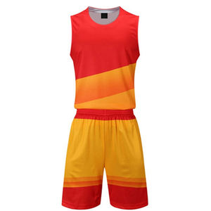 Nouveautés : uniforme de basket-ball respirant pour jeunes, tissu athlétique hautement extensible, produit durable pour équipe de basket-ball. - Product Image 1