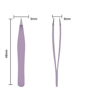 MAHFOOZ INSTRUMENTS 2026 Pinzas de Acero Inoxidable Coloridas para Cejas, Herramientas Cosméticas para Remover Cejas, Pinzas para Cejas - Product Image 6