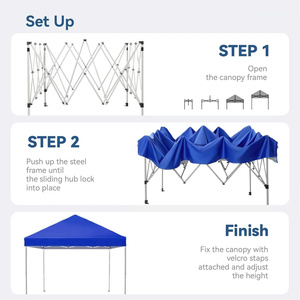 Woqi Portable 3-4 Person Beach <b>Tent</b> Modern Pop-Up Gazebo with Iron <b>Frame</b> Easily Sets up for Hotels Weddings Events Custom Logo - Product Image 6