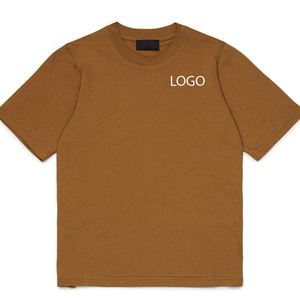 Couleur unie et design de logo personnalisé à prix avantageux, haute qualité / Vêtements décontractés et tendance avec t-shirt pour garçons pour les acheteurs en gros - Product Image 1