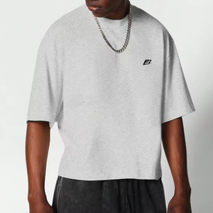 เสื้อยืดทรงบ็อกซี่สไตล์วินเทจสำหรับผู้ชาย ผ้าฝรั่งเศสเทอร์รี่เนื้อหนัก ผ้าฝ้ายทรงหลวม แฟชั่นหนา ขายส่งจากซัพพลายเออร์ในสหรัฐอเมริกา สำหรับธุรกิจ B2B - Product Image 2
