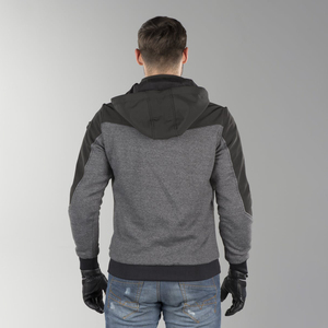 Nouvel arrivage : Sweat à capuche moto personnalisé à grand imprimé en polyester/coton, 380 GSM, coupe oversize, séchage rapide, unisexe, épais, avec 2 protections - Product Image 4
