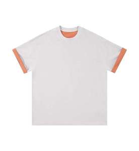 T-shirt en tricot à manches courtes coupe oversize streetwear 100% coton 220g écologique séchage rapide anti-plis usage quotidien - Product Image 1