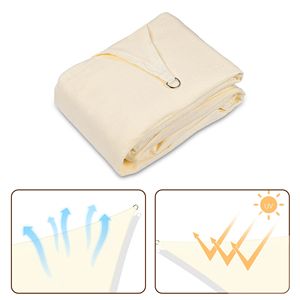 Vela Parasole Rettangolare Bianca 22 x 23 - Eleganti Vele e Reti Ombreggianti per Esterni - Product Image 5