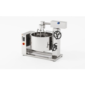 Olla de vapor con caldera giratoria por inducción Amicook 380V/440V, modelo profesional compacto basculante para servicio de alimentos, resistente al calor, ideal para guisos. - Product Image 4