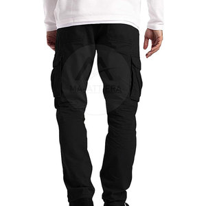 Pantalon cargo utilitaire pour homme, léger, taille mi-haute, multi-poches, tissu durable, coupe droite, décontracté, pour le travail en extérieur et le quotidien - Product Image 3