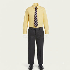Ensemble d'uniformes scolaires personnalisés pour enfants avec coutures de qualité supérieure, logo scolaire et tissu durable - Product Image 3