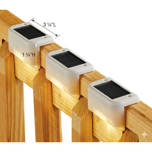 ชุดไฟรั้วสวน LED พลังงานแสงอาทิตย์ 3 ดวง มาตรฐาน IP65 พร้อมแบตเตอรี่สำรอง ขนาดเล็ก - Product Image 5