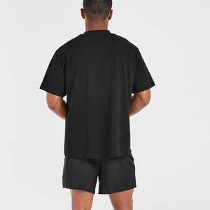 เสื้อยืดโอเวอร์ไซส์ผู้ชาย 200 กรัม ผ้าฝ้าย 100% เนื้อหนา ทรงหลวม ไหล่ตก แขนสั้น สั่งทำได้ ระบายอากาศดี แฟชั่นแนวสตรีท เสื้อยืด OEM - Product Image 2