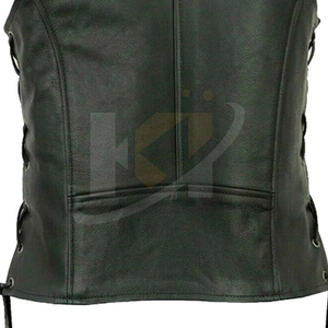 Chaleco de Cuero para Mujer de la Mejor Calidad, con Cierre, Impermeable, Logotipo Personalizable, OEM, Venta al Por Mayor, Precio Bajo, Alta Visibilidad, Ropa Exterior de Algodón - Product Image 6