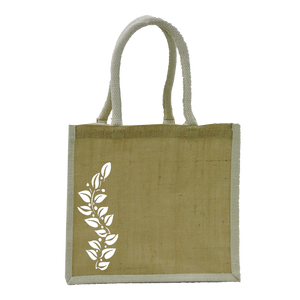 Bolsas de yute de alta calidad, accesorios de Compras de moda ecológicos impresos personalizados para damas, precio de Bengala Occidental fabricado - Product Image 1