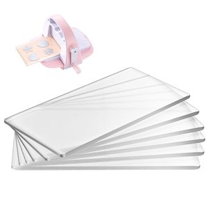 Plaques de découpe en polycarbonate transparent, 6 pièces, 6,69 x 3,15 x 0,1 po, tampons de découpe compatibles pour l'embossage - Product Image 1