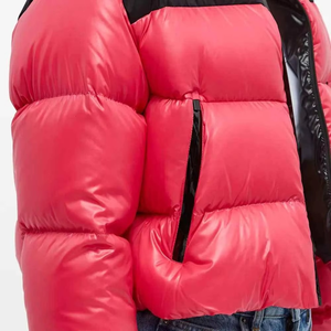 Blouson d'hiver unisexe matelassé chaud à capuche léger décontracté pour l'extérieur – Vente en gros - Product Image 4
