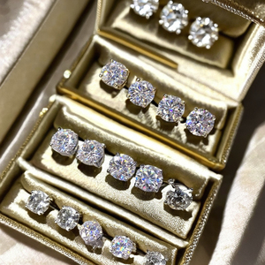 Lab Created CVD Diamond Stud <b>Earrings</b> Classic IGI Round Cut Solitaire <b>Screw</b> <b>Back</b> 0.3CT 0.5CT 1CT 14K 18K Classic Stud <b>Earrings</b> - Product Image 4