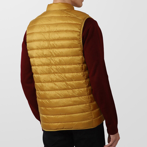 Chaleco Acolchado de Invierno para Hombre de Alta Calidad con Cuello Alto, Cremallera Completa, Logotipo Personalizado, Tejido de Lona Cálido y Resistente al Viento en Oferta - Product Image 5