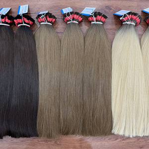 ผมต่อสีเวียดนามแบบไม่มีตะเข็บ ผมแท้ สีบลอนด์น้ำตาลออมเบร คุณภาพสูงจากผู้ผลิต - Product Image 1
