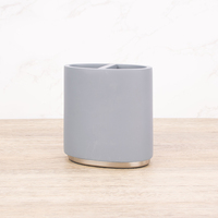 Ensemble de 4 supports de salle de bain de luxe modernes en résine, écologiques et étanches, pour la douche et les accessoires de toilette à domicile