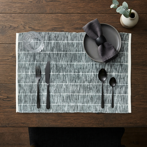 Set de table rectangulaire moderne en coton tissé 100 %, rouge uni, lavable, pour la table - Product Image 6