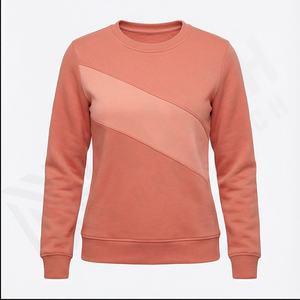 Sudadera de cuello redondo personalizada para mujer, sudadera extragrande de algodón orgánico de alta calidad, venta al por mayor, ropa de boutique de algodón para mujer - Product Image 2