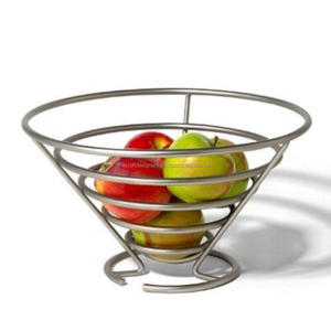 Living Room Tabletop Decoration Item Metal <b>Wheel</b> <b>Barrow</b> Fruits Basket Yellow Coated Custom Color Wire Basket For Gifts Hot Sell - Product Image 4