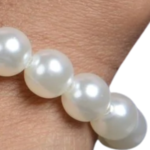   Pulsera de Perlas Rosas y Verdes con Dije de Hoja de Hiedra Estampada en Oro, Elegante Joyería para Mujer, Regalo de Moda para Hermandades - Product Image 6