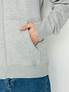 High Quality 2026 New Style Luxury 400gsm Heavyweight 100% Cotton <b>Thick</b> <b>Fleece</b> Custom Wholesale Blank Men Warm Zipper Hoodies - Product Image 6