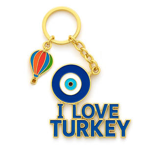 Porte-clés en métal avec initiale anglaise en alliage de zinc personnalisé - Product Image 5