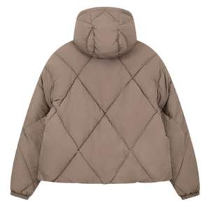 Veste matelassée en duvet pour homme avec capuche, veste d'hiver isolée avec fermeture éclair, veste élégante et chaude pour l'hiver - Product Image 2