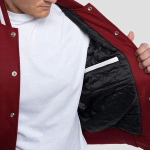 Veste de sport d'hiver élégante pour homme avec capuche, tissu en laine respirant, imperméable, coupe-vent, logo sur le devant, usage quotidien, décontracté, extérieur - Product Image 2