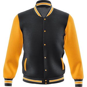 New Quality Canvas Men's Custom Logo Windproof Hooded Quilted Varsity Baseball <b>Jacket</b> Casual <b>Winter</b> - Product Image 1