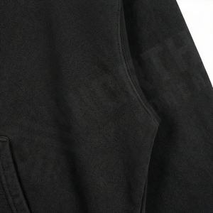 Hoodie surdimensionné élégant pour homme, design vintage délavé avec poche avant, confortable, personnalisable pour l'hiver. - Product Image 5