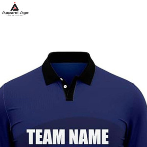 เสื้อคริกเก็ตแขนสั้นดีไซน์ใหม่คุณภาพสูง แห้งเร็ว ผลิตจากโพลีเอสเตอร์ 100% สกรีนลายแบบซับลิเมชั่นและแบบดิสชาร์จ พิมพ์ลายตามสั่ง สำหรับทุกเพศ - Product Image 4