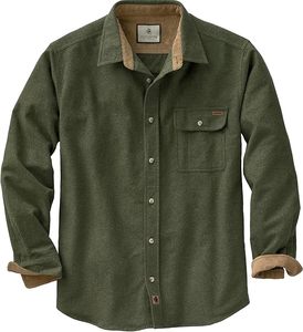 Chemise en flanelle à carreaux épaisse pour homme, de haute qualité, à manches longues, 100 % coton brossé, col rabattu décontracté, poignets, ODM, vente en gros - Product Image 1