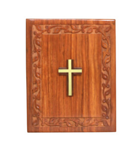 Urnes de crémation en bois de conception de croix en laiton pour adultes urnes funéraires urnes funéraires taille personnalisée fournitures funéraires - Product Image 2