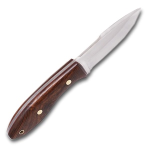 Custom Hunting & Camping Knife Fixed Blade <b>Drop</b> Point Straight Edge Stainless Steel Leather Sheath Bulk B2B Supplier Europe USA - Product Image 3