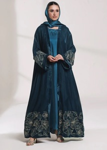 Elegantes Vestidos Abaya Jilbab para Mujer, Abaya Abierta Nida, Abaya Modesta para Mujer, Compra Abaya de Oración de 2 Piezas con Bloques de Color, Khimar Turco Elegante - Product Image 6