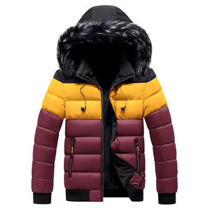 Wholesale Custom Logo Stand Collar Front <b>Men</b> Puffer <b>Jacket</b> Waterproof Outdoor Use High Quality Custom Made Size with embroidery - Product Image 1