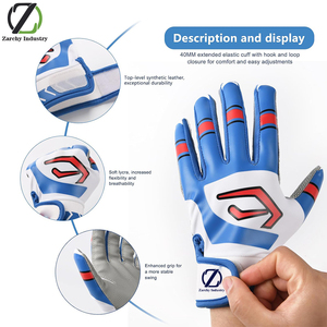 Guantes de bateo de béisbol para hombres y mujeres hechos de cuero de alta calidad con excelente flexibilidad y protección mejorada - Product Image 2