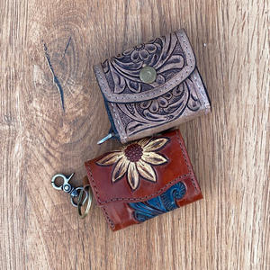 Nueva funda de lujo para Airpod, llavero de cuero de vaca, funda protectora para auriculares, compatible con Apple Airpods - Product Image 5